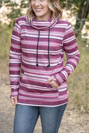 Soft Funnel Neck - Berry Serape by Michelle Mae