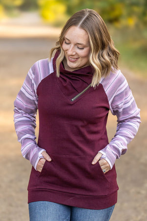 Classic Zoey ZipCowl Sweatshirt - Berry Serape by Michelle Mae