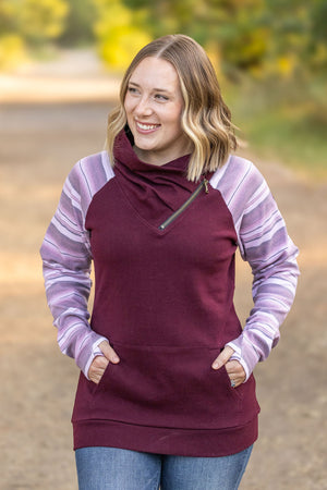 Classic Zoey ZipCowl Sweatshirt - Berry Serape by Michelle Mae