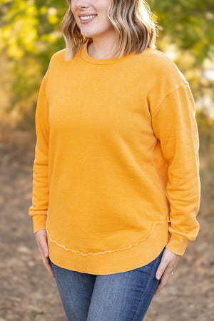 Vintage Wash Pullover - Mustard by Michelle Mae