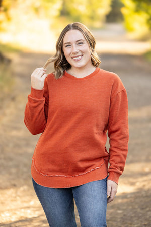 Vintage Wash Pullover - Rust by Michelle Mae