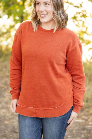 Vintage Wash Pullover - Rust by Michelle Mae