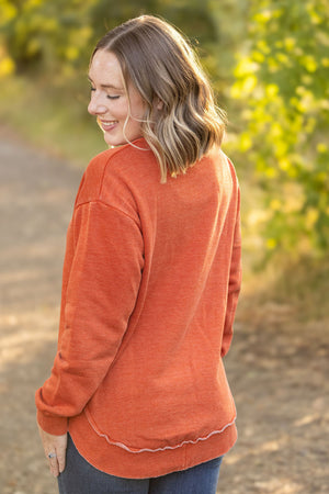 Vintage Wash Pullover - Rust by Michelle Mae