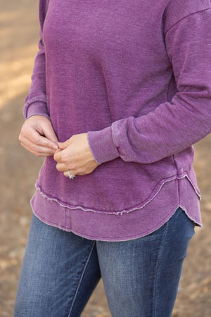 Vintage Wash Pullover - Purple by Michelle Mae