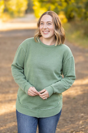 Vintage Wash Pullover - Sage by Michelle Mae