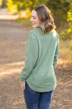 Vintage Wash Pullover - Sage by Michelle Mae