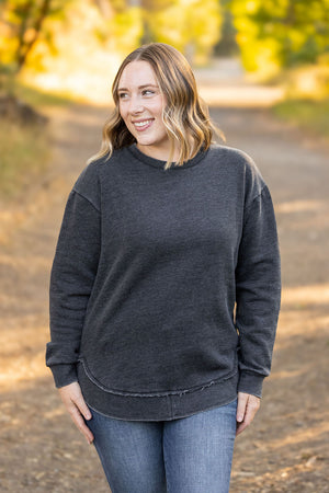 Vintage Wash Pullover - Black by Michelle Mae