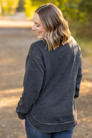 Vintage Wash Pullover - Black by Michelle Mae