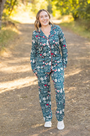 Evergreen Christmas Pajama Set by Michelle Mae