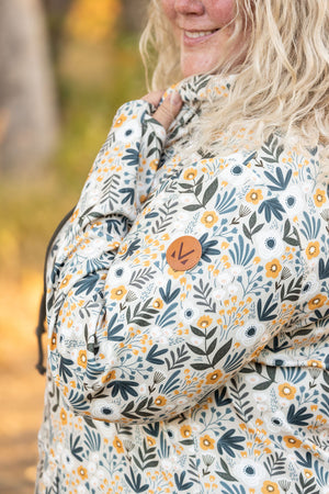 Soft Funnel Neck - Boho Olive Floral by Michelle Mae