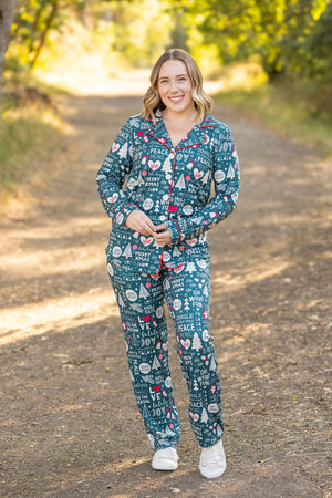 Evergreen Christmas Pajama Set by Michelle Mae