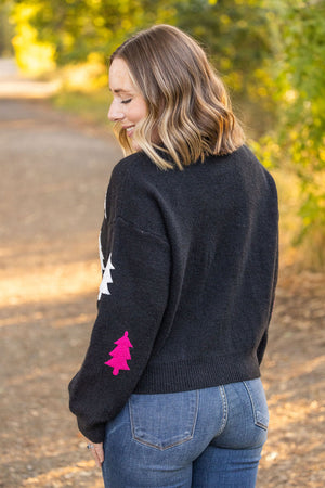 Festive Bright Trees Sweater by Michelle Mae