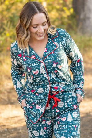 Evergreen Christmas Pajama Set by Michelle Mae