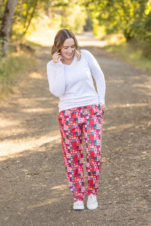 Joyful Holiday Lounge Pants by Michelle Mae