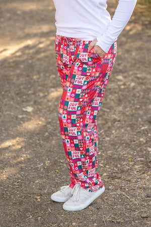 Joyful Holiday Lounge Pants by Michelle Mae