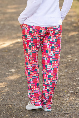 Joyful Holiday Lounge Pants by Michelle Mae