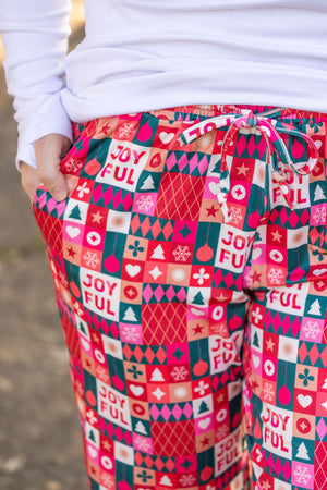 Joyful Holiday Lounge Pants by Michelle Mae