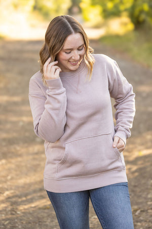 Vintage Wash Pocket Pullover - Blush Pebble by Michelle Mae