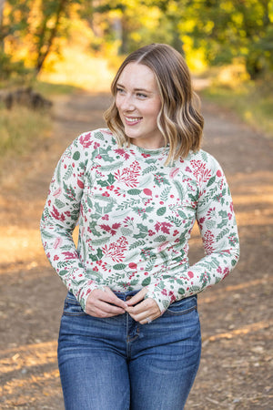 Blair Long Sleeve Top - Holiday Berry by Michelle Mae