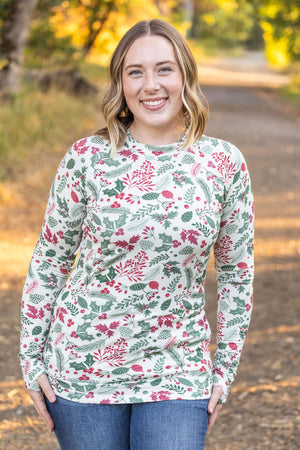 Blair Long Sleeve Top - Holiday Berry by Michelle Mae