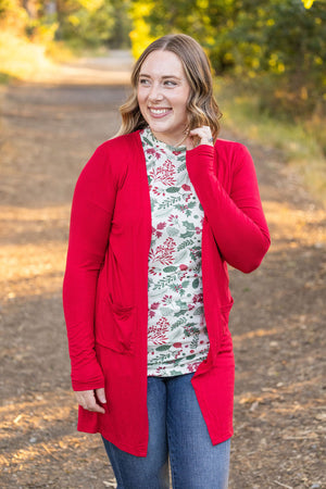 Blair Long Sleeve Top - Holiday Berry by Michelle Mae