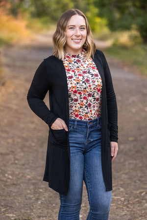 Blair Long Sleeve Top - Red Floral by Michelle Mae