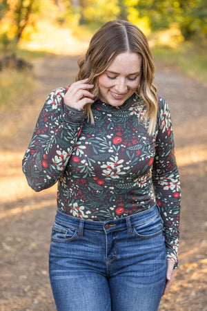 Blair Long Sleeve Top - Evergreen Christmas by Michelle Mae