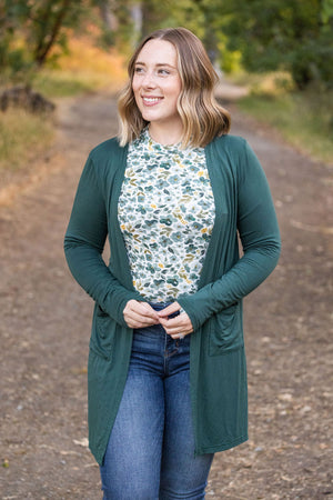 Blair Long Sleeve Top - Green Floral by Michelle Mae