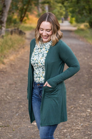 Blair Long Sleeve Top - Green Floral by Michelle Mae