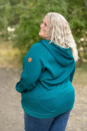 Scuba HalfZip Hoodie - Teal by Michelle Mae