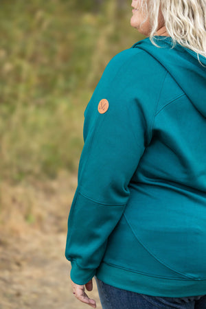 Scuba HalfZip Hoodie - Teal by Michelle Mae