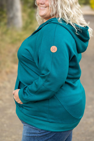 Scuba HalfZip Hoodie - Teal by Michelle Mae