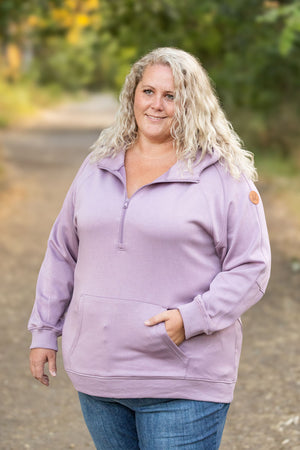 Scuba HalfZip Hoodie - Lavender by Michelle Mae