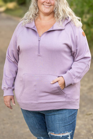 Scuba HalfZip Hoodie - Lavender by Michelle Mae