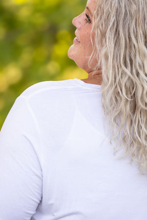 Sophie Pocket Tee - White by Michelle Mae