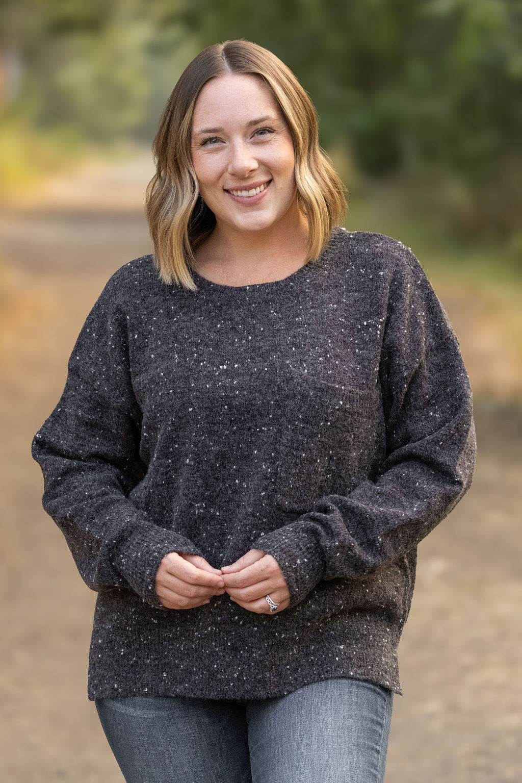 Confetti Sweater - Charcoal by Michelle Mae