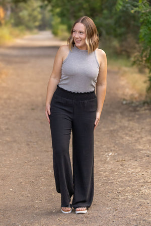 Presley Palazzo Pants - Black Wide Leg Pants by Michelle Mae