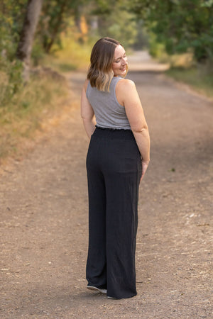 Presley Palazzo Pants - Black Wide Leg Pants by Michelle Mae