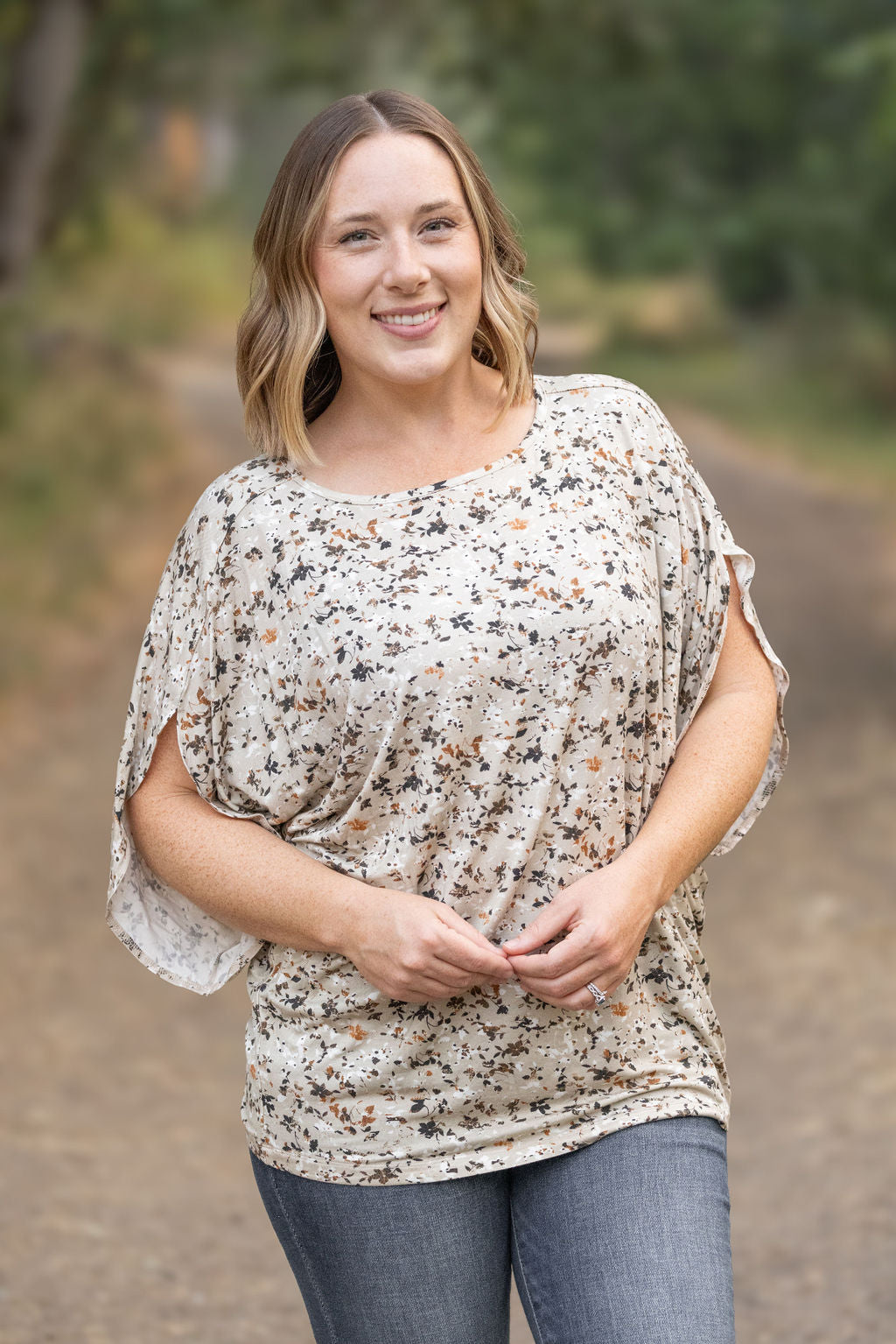 Darcy Dolman - Tan Micro Floral by Michelle Mae