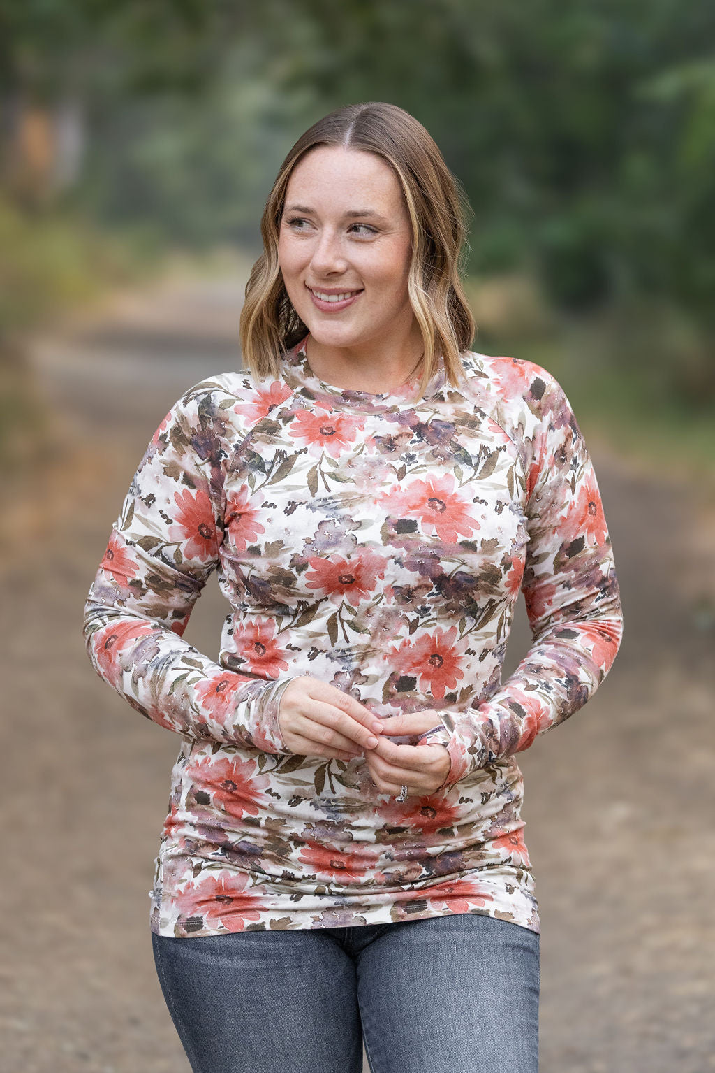 Blair Long Sleeve Top - Floral Sunset by Michelle Mae