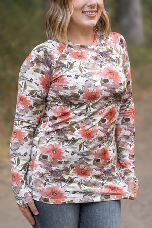 Blair Long Sleeve Top - Floral Sunset by Michelle Mae