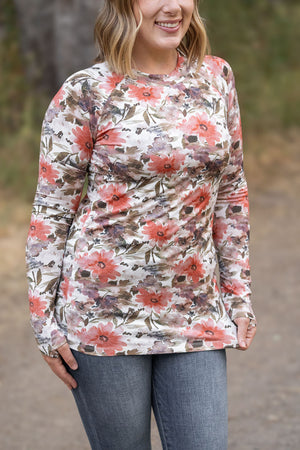 Blair Long Sleeve Top - Floral Sunset by Michelle Mae