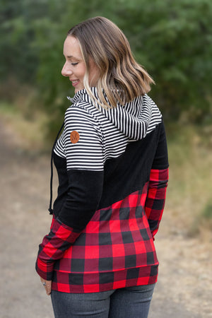 Colorblock Fullzip - Plaid and Stripes by Michelle Mae