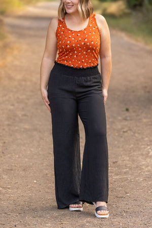 Presley Palazzo Pants - Black Wide Leg Pants by Michelle Mae