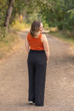 Presley Palazzo Pants - Black Wide Leg Pants by Michelle Mae