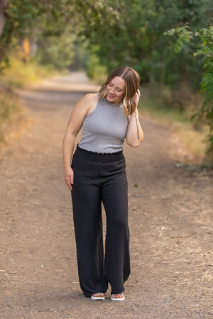 Presley Palazzo Pants - Black Wide Leg Pants by Michelle Mae