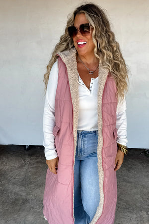 PREORDER: Reversible Sherpa Puffer Vest by Blakeley - 3 colors