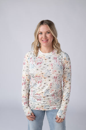 Blair Long Sleeve Top - Wildflower Gardens by Michelle Mae