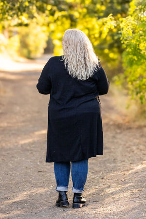 Knit Colbie Ribbed Cardigan - Black by Michelle Mae