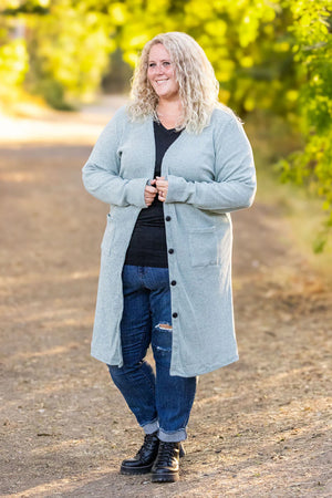 Knit Colbie Ribbed Cardigan - Sage by Michelle Mae